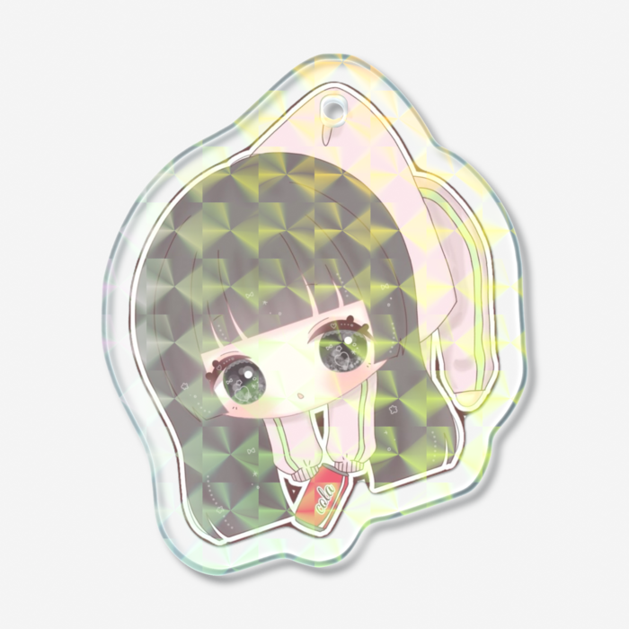 ホログラムアクリルキーホルダー - 50 × 50mm
