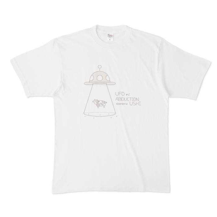 Ufoにアブダクションされる牛tシャツ 未星年の主張 Booth