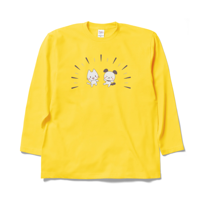 ロングスリーブTシャツ　黄色　XL