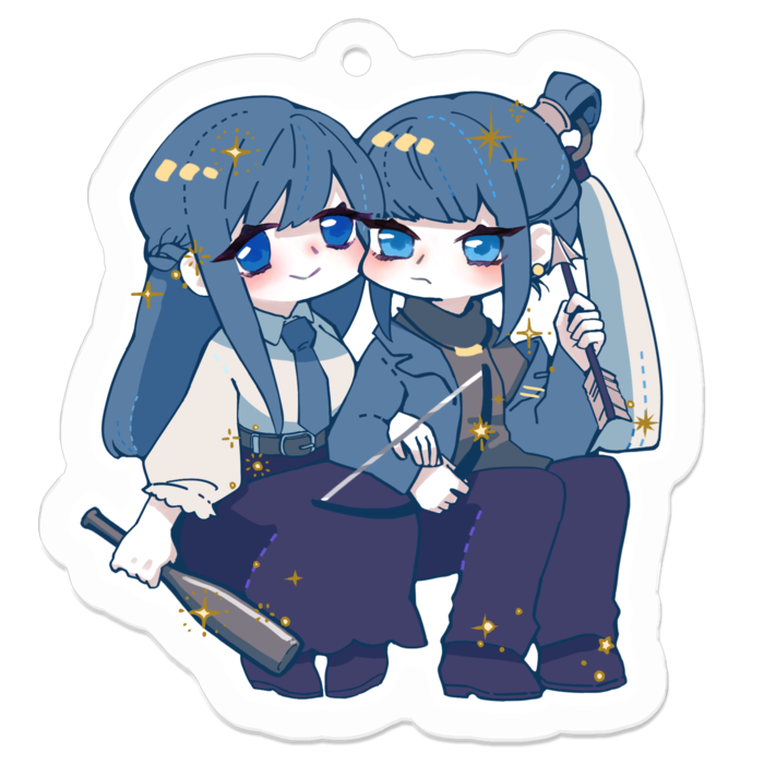 アクリルキーホルダー（コーティング） - 50 x 50 (mm)