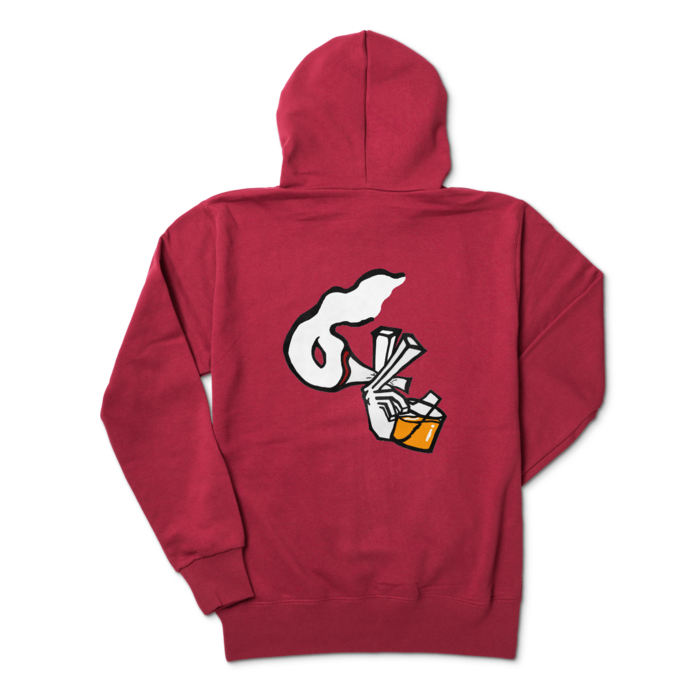 ジップパーカー - M - バーガンディ