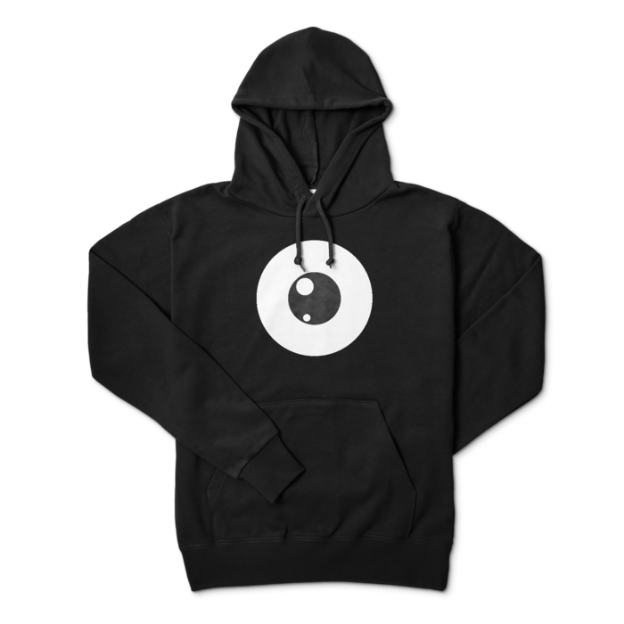 めだまパーカー - L - ブラック