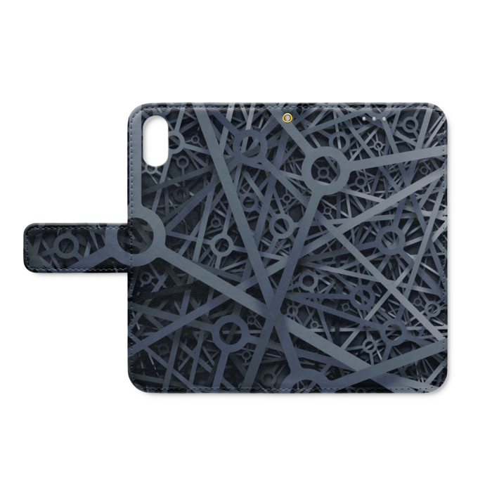 手帳型iPhoneケース - iPhone X - ストラップ穴 あり