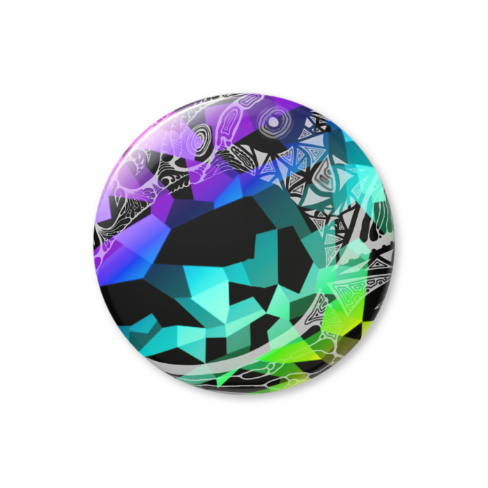 ホログラム缶バッジ - 44mm(Crazy Moon)