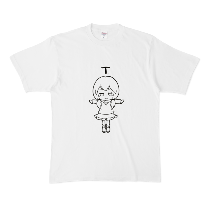 T(ポーズ)シャツ・ぷち - XL - 白