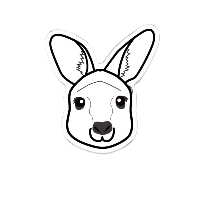 アクリルバッジ - 70 x 70 (mm)