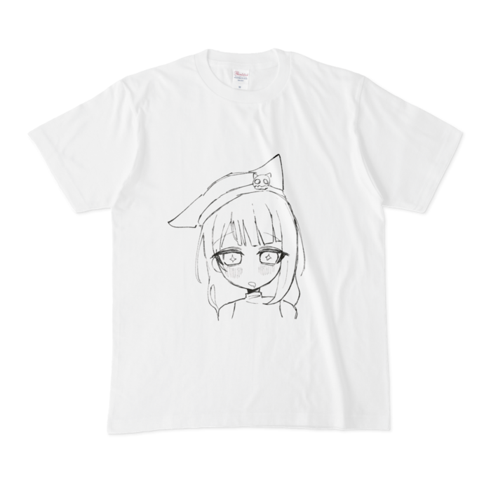 Tシャツ - M - 白地 黒線