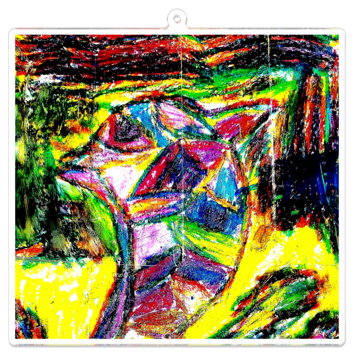 アクリルキーホルダー（コーティング） - 100 x 100 (mm)