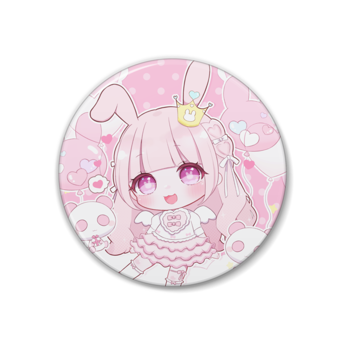 缶バッジ - 38mm(ピンク)