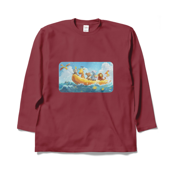 ロングスリーブTシャツ - XL - バーガンディ