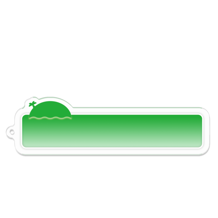 メッセージウィンドウ風アクリルキーホルダー - 100 x 100 (mm)