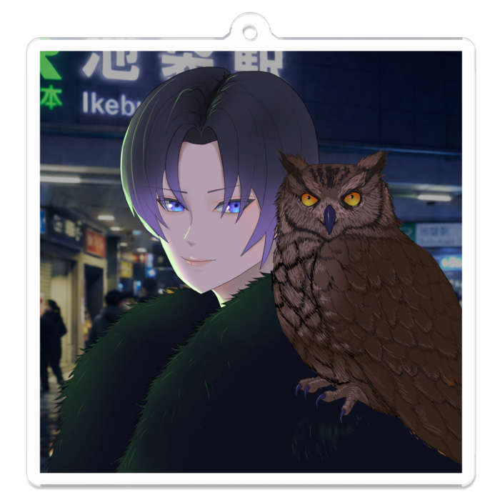 アクリルキーホルダー - 70 x 70 (mm)