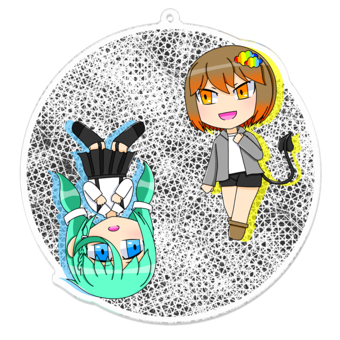 アクリルキーホルダー - 100 x 100 (mm)