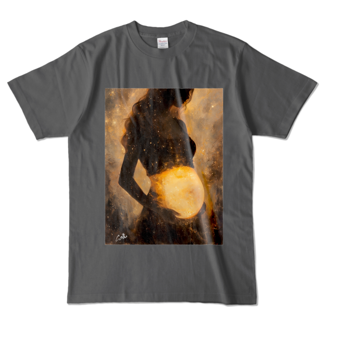 カラーTシャツ - L - チャコール (濃色)