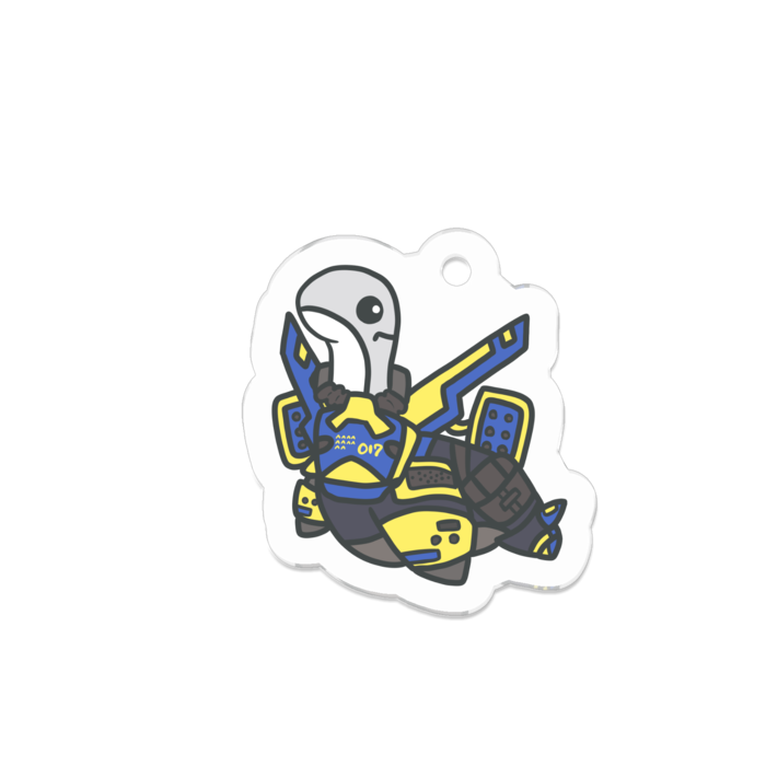 アクリルキーホルダー(コーティング) - 50 x 50 (mm)