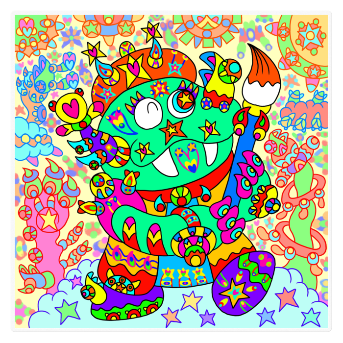 ステッカー - 160 x 160 (mm)(1)