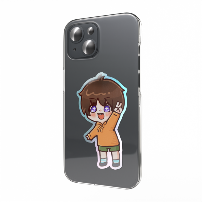 オーロラスマホステッカー - 縦