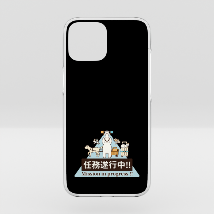 クリアiPhoneケース　黒色　iPhone 15