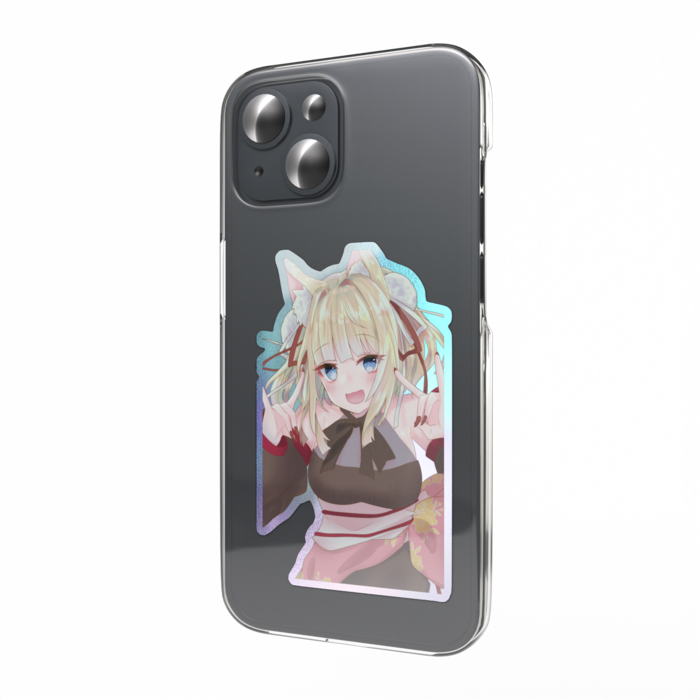 オーロラスマホステッカー - 縦