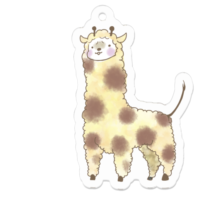存在しない動物アクリルキーホルダー アルパカ キリン Amp513pi Booth