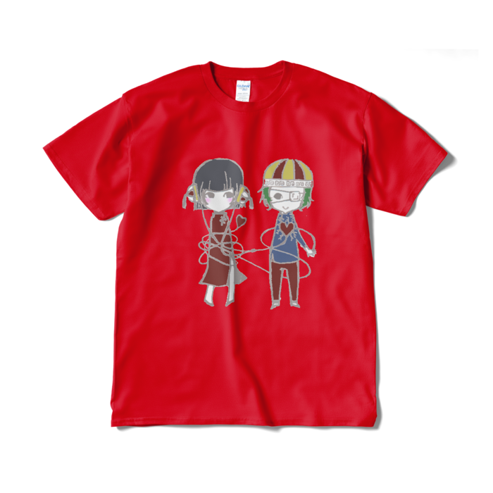 Tシャツ（赤い糸） - XL - レッド
