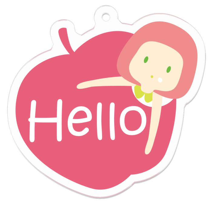 アクリルキーホルダー - 50 x 50 (mm)