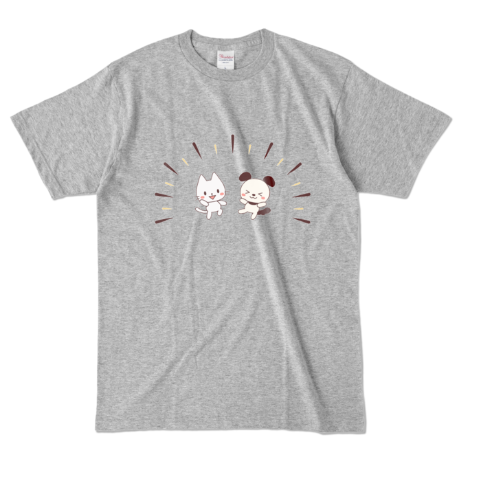 カラーTシャツ　灰色　L
