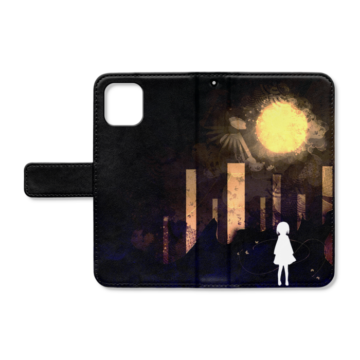 手帳型iPhoneケース - iPhone11 - ストラップ穴 あり