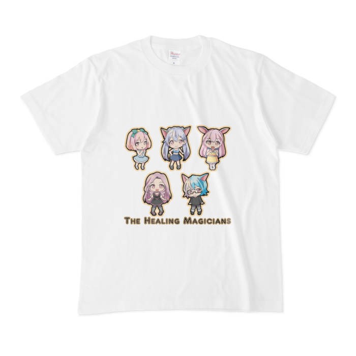 Tシャツ - M - 白／カラー柄