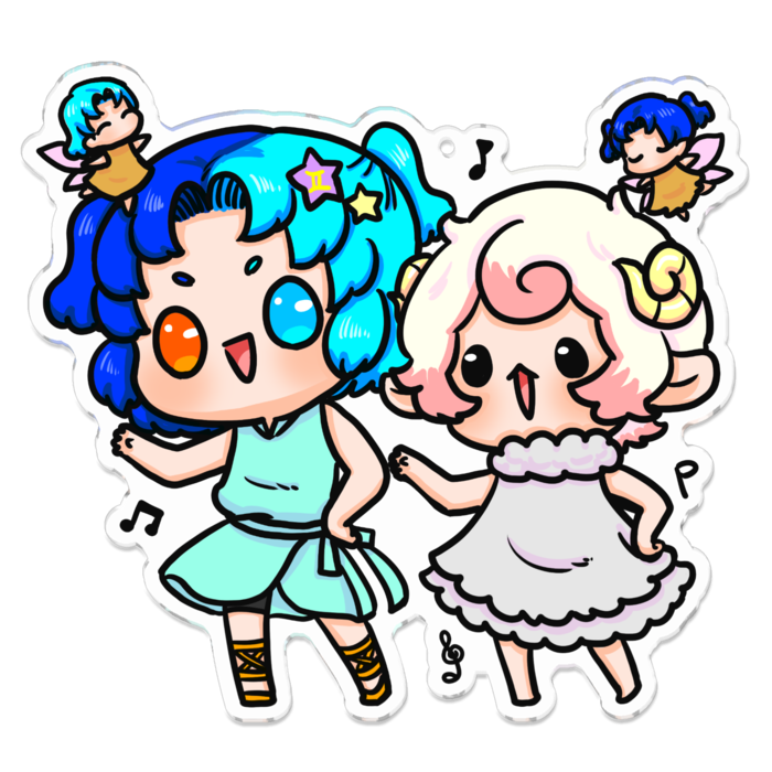 アクリルキーホルダー - 100 x 100 (mm)