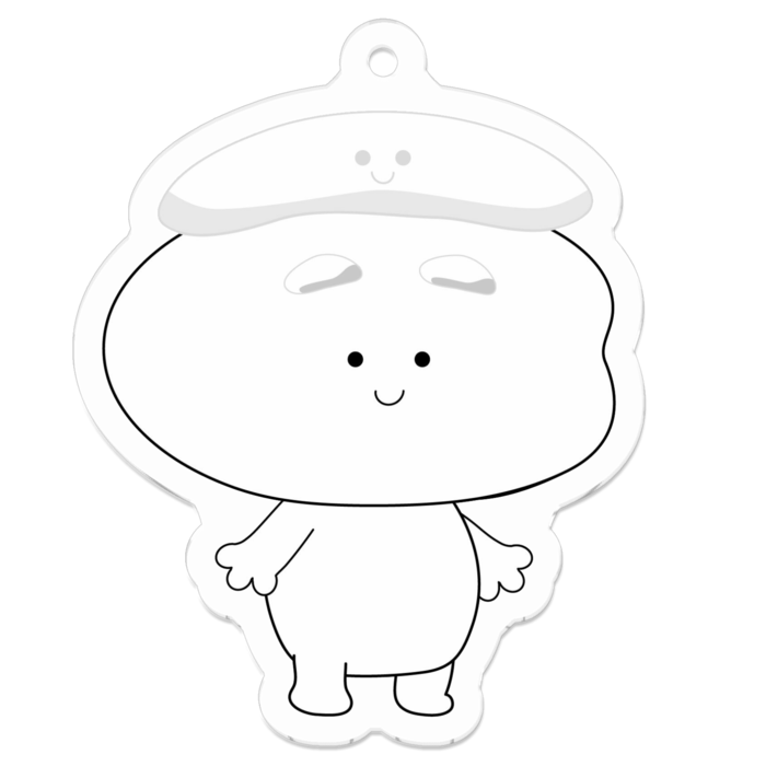 アクリルキーホルダー - 50 x 50 (mm)