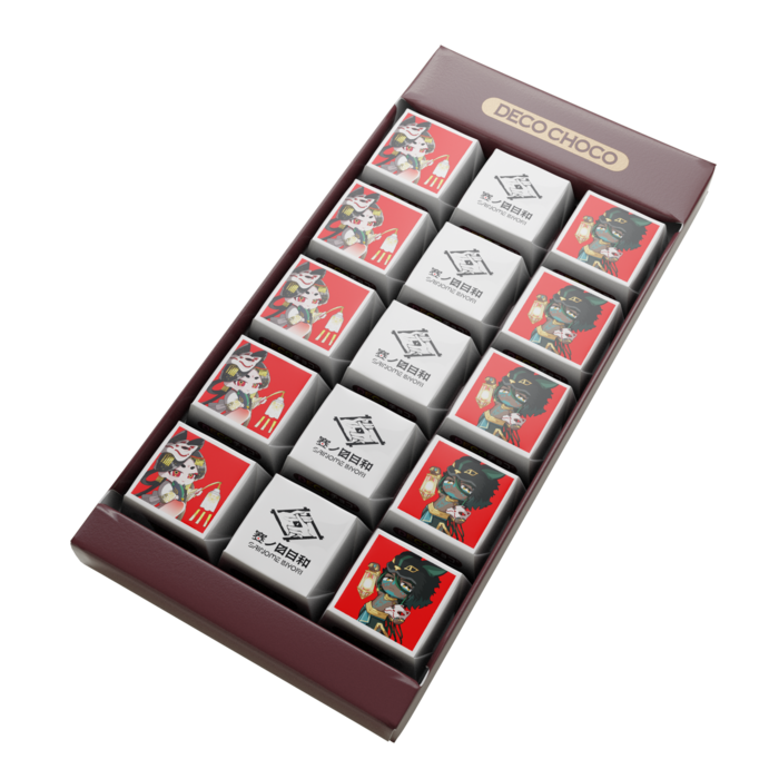 DECOチョコ - 列ごとにデザイン