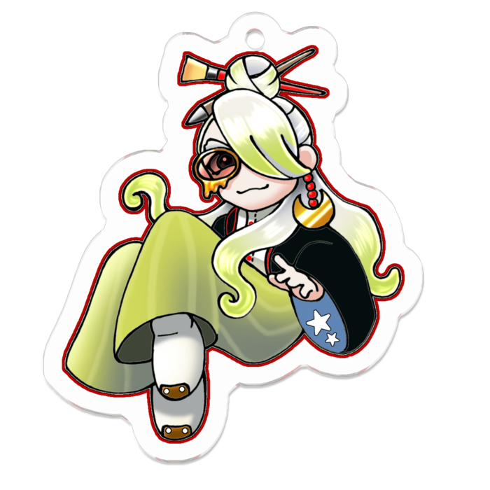 アクリルキーホルダー - 50 x 50 (mm)　Luna