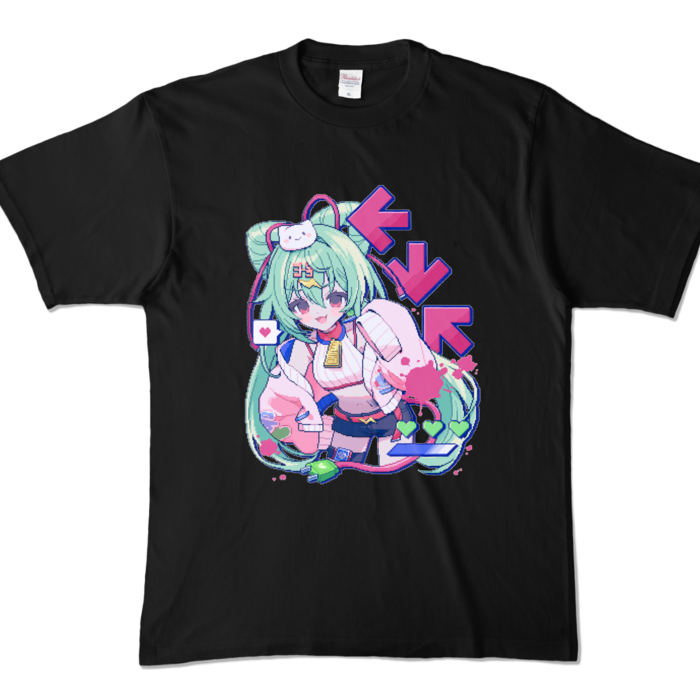 カラーTシャツ - XL - ブラック (濃色)