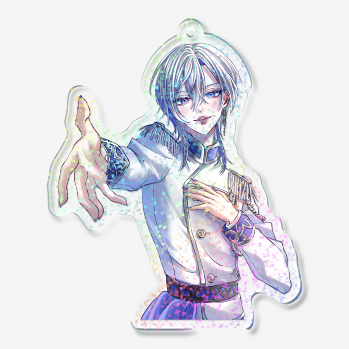 ホログラムアクリルキーホルダー - 70 × 70mm