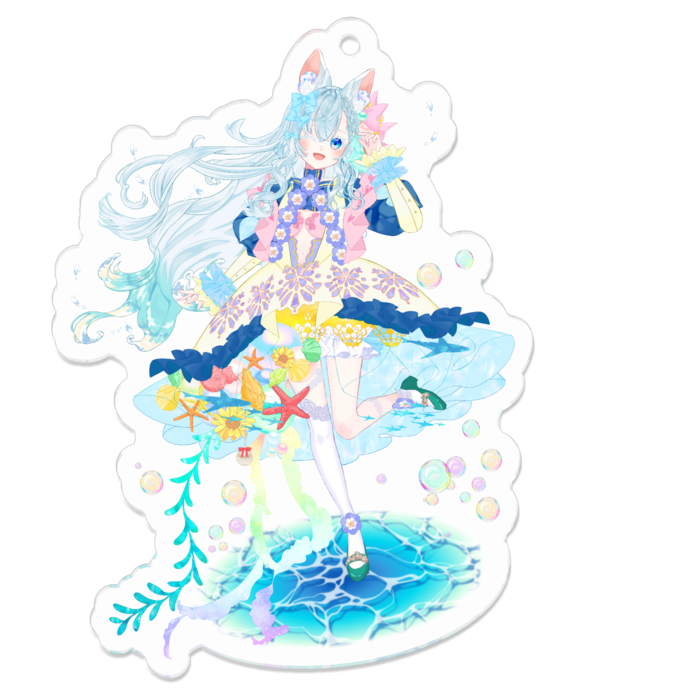 アクリルキーホルダー - 70 x 70 (mm)