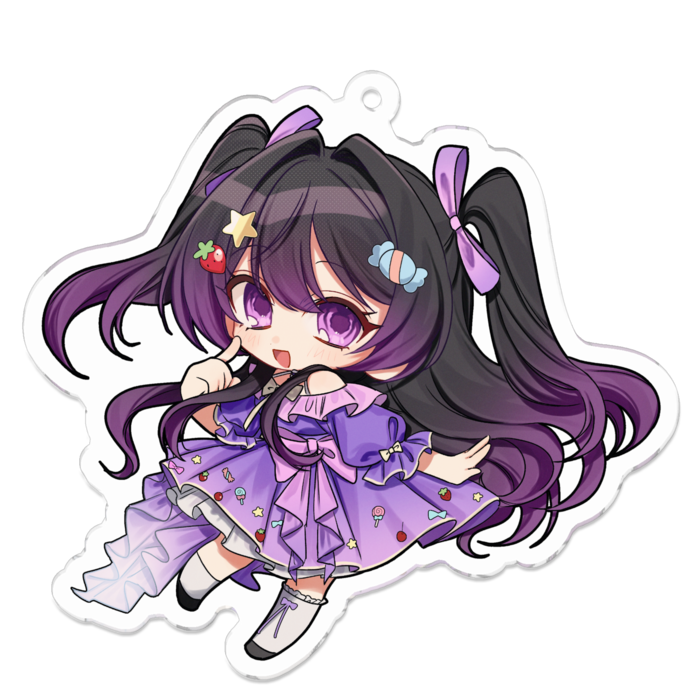 アクリルキーホルダー（コーティング） - 70 x 70 (mm)