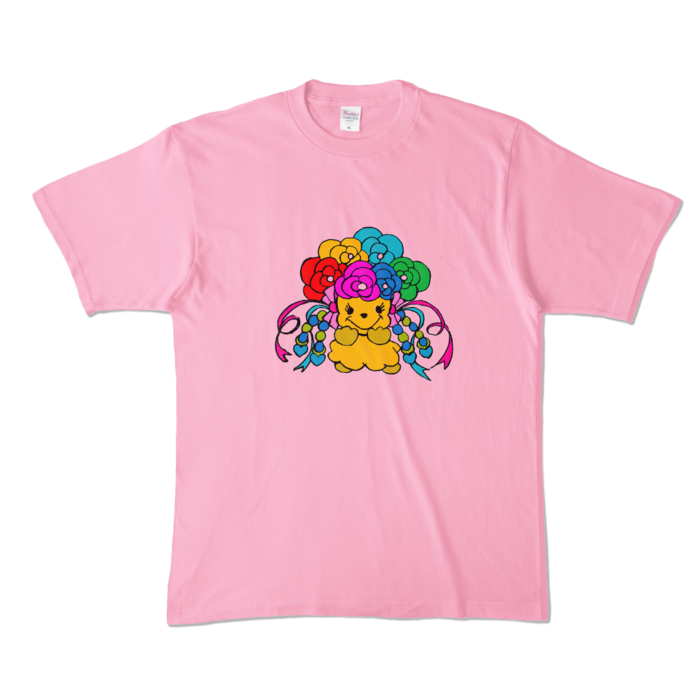 カラーTシャツ - XL - ピーチ (淡色)