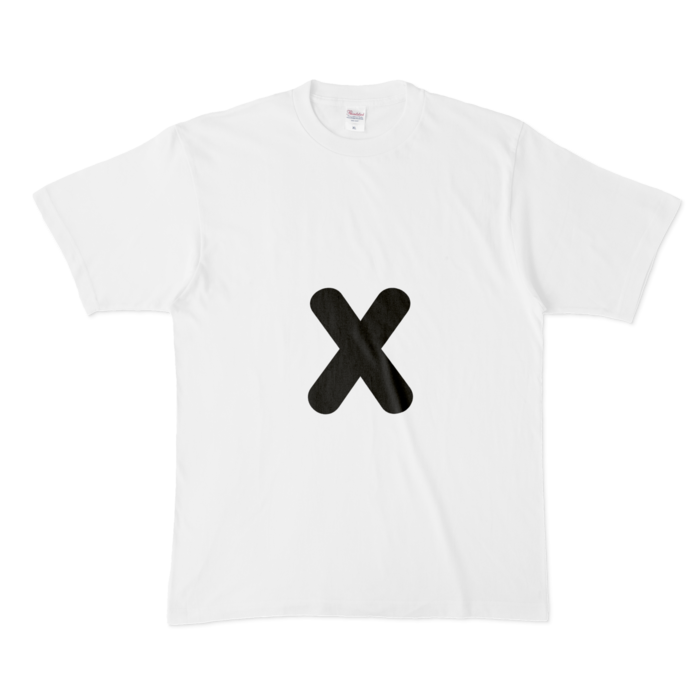 「x」（小文字）Tシャツ - XL - 白