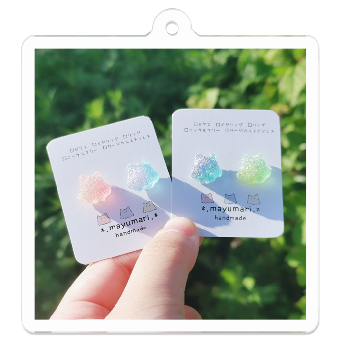 アクリルキーホルダー - 50 x 50 (mm)