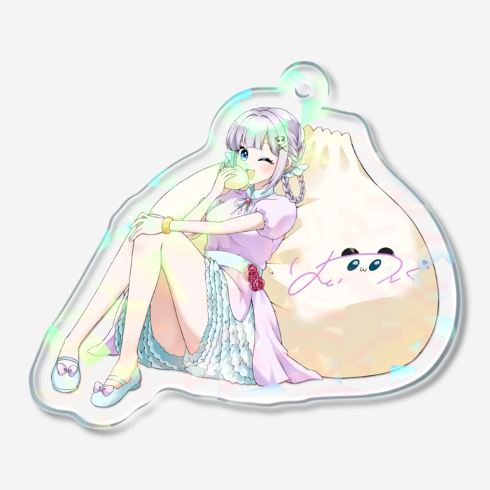 ホログラムアクリルキーホルダー - 50 × 50mm