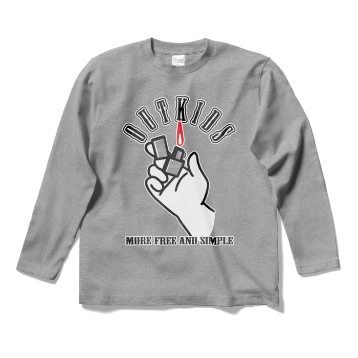 ロングスリーブTシャツ - S - 杢グレー