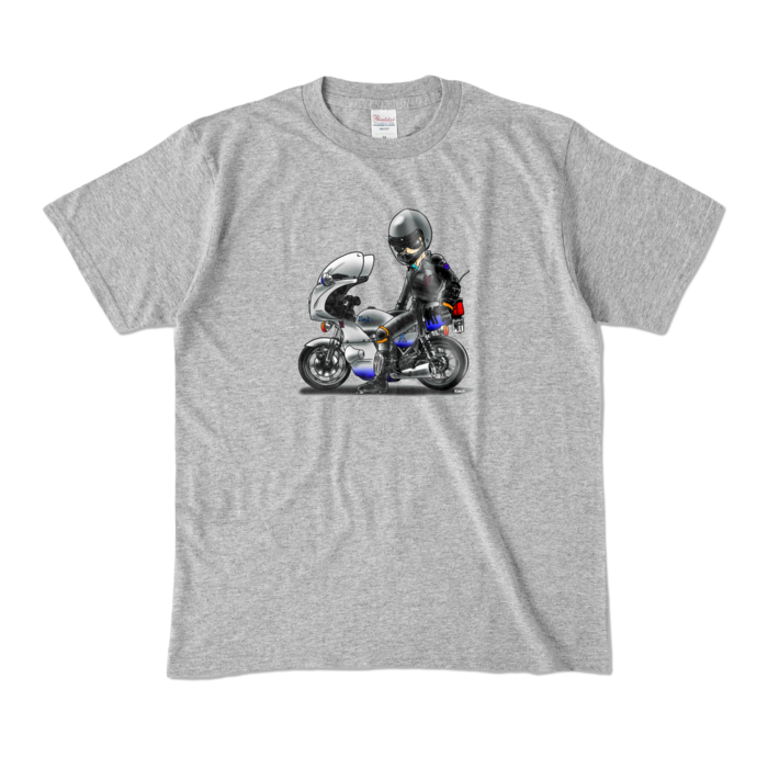 カラーTシャツ - M - 杢グレー (濃色)