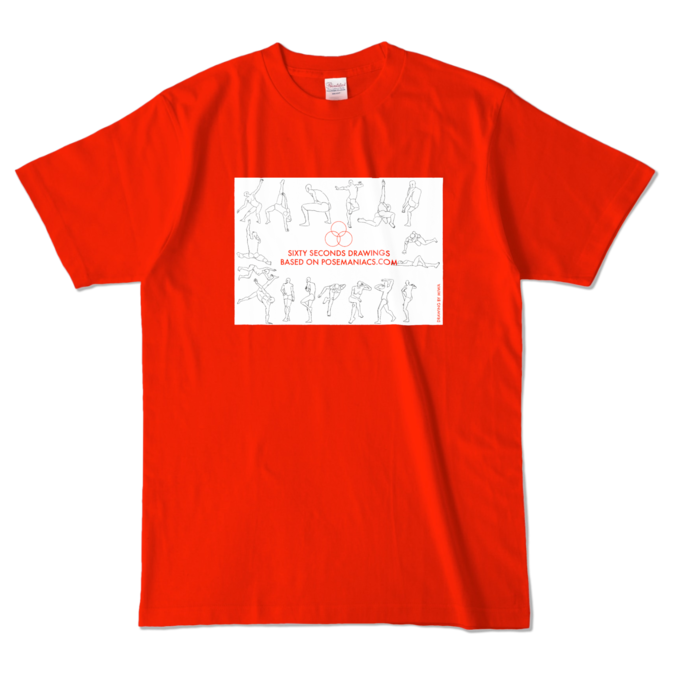 カラーTシャツ - L - レッド (濃色)