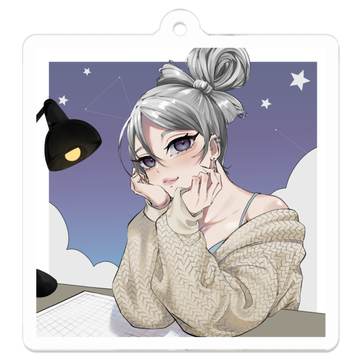 アクリルキーホルダー - 50 x 50 (mm)