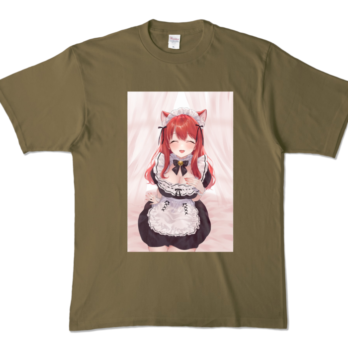 カラーTシャツ - XL - オリーブ (濃色)