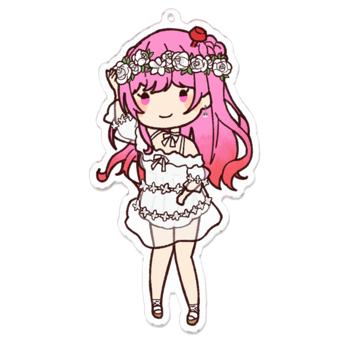 アクリルキーホルダーLサイズ 100 x 100 (mm)