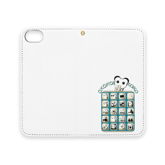 手帳型iPhoneケース（ベルトなし） - iPhone 8 / 7 - ストラップ穴 あり