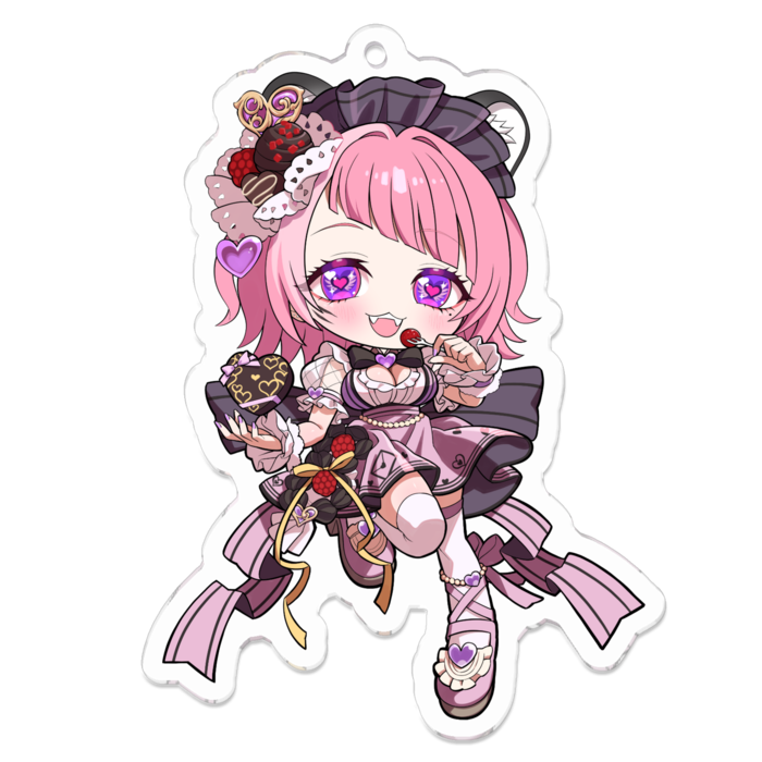 アクリルキーホルダー（コーティング） - 70 x 70 (mm)