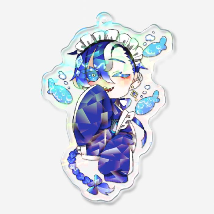 ホログラムアクリルキーホルダー - 70 × 70mm